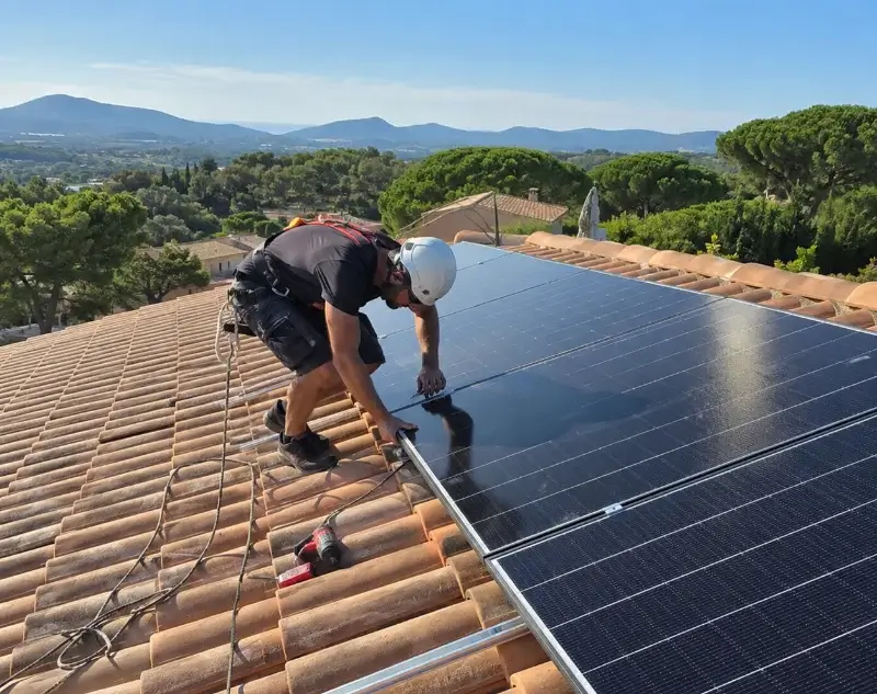 Installateur panneaux solaires Courmangoux — pose photovoltaïque sur toiture
