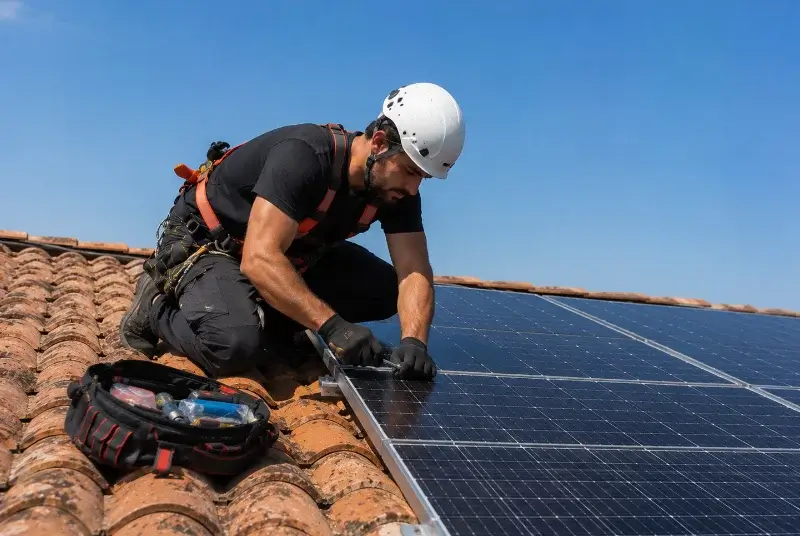 Maintenance et monitoring de panneaux solaires à Courmangoux